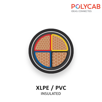POLYCAB COPPER ARMOURED CABLE , XLPE INSULATED , 1 METERS