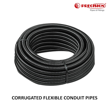 FLEXIBLE CONDUIT PIPES PRECISION CORRUGATED CONDUIT POLY PROPYLENE 100 METERS
