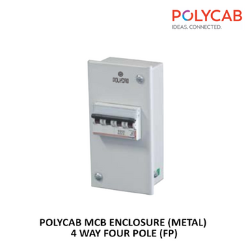 POLYCAB MCB ENCLOSURE ( METAL ) 4 WAY FOUR POLE (FP)