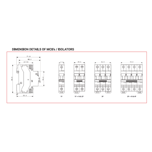 POLYCAB ISOLATORS MCB