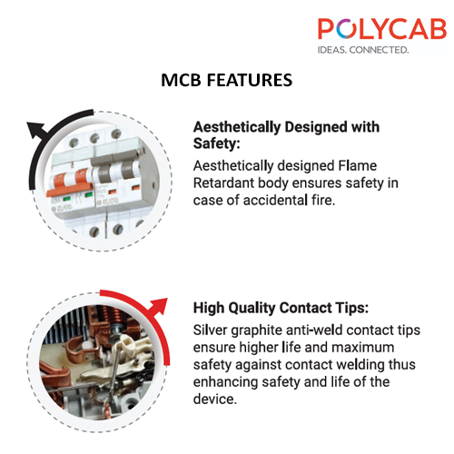 Polycab Switch POLYCAB CHANGEOVER SWITCH MCB