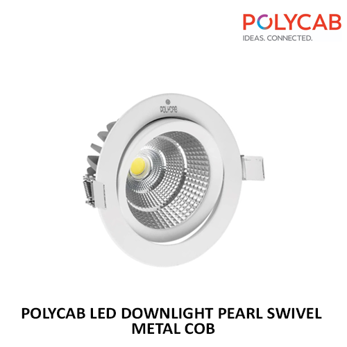 POLYCAB LED DOWNLIGHT PEARL SWIVEL METAL COB