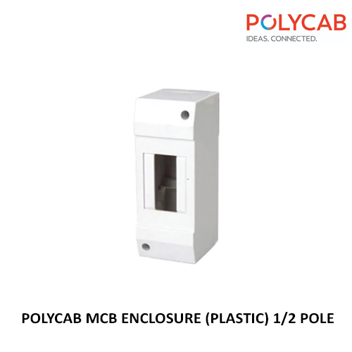 POLYCAB MCB ENCLOSURE (PLASTIC) 1/2 POLE