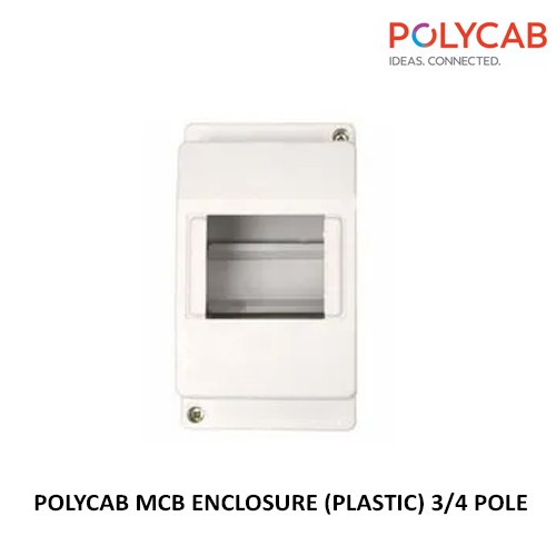 POLYCAB MCB ENCLOSURE (PLASTIC)  3/4 POLE