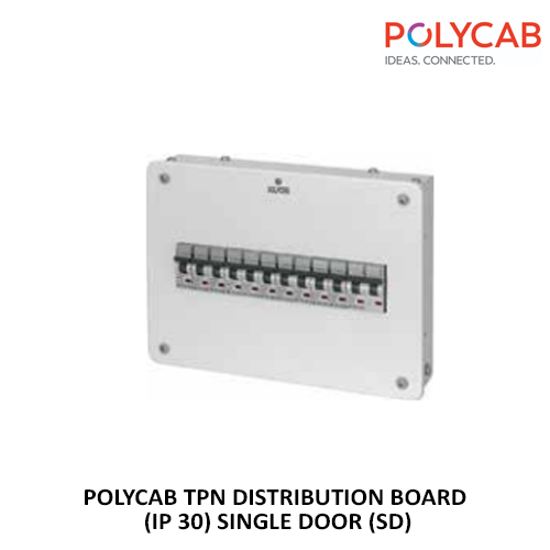 POLYCAB TPN DISTRIBUTION BOARD (IP 30) SINGLE DOOR (SD)