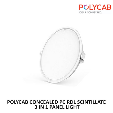 POLYCAB CONCEALED PC RDL SCINTILLATE 3 IN 1 PANEL LIGHT