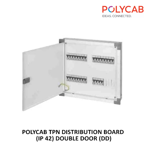 POLYCAB TPN DISTRIBUTION BOARD (IP 42) DOUBLE DOOR (DD)